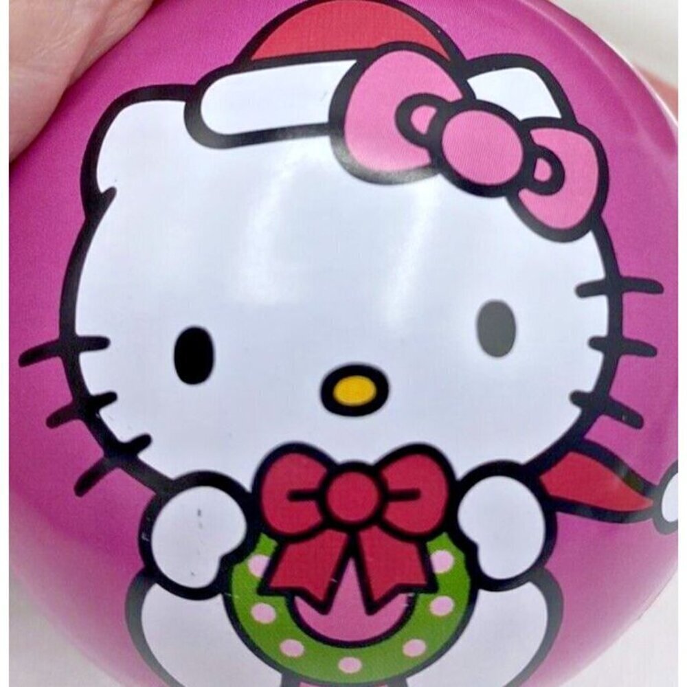 Hello Kitty Christmas Ornament Sanrio Opens Up Into 2 Parts To Fill Pink Kawaii - Picture 12 of 14